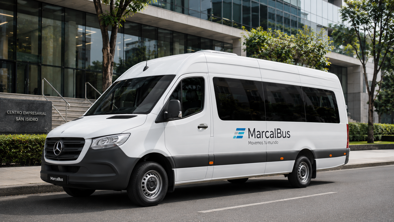 Mini bus corporativo moderno
