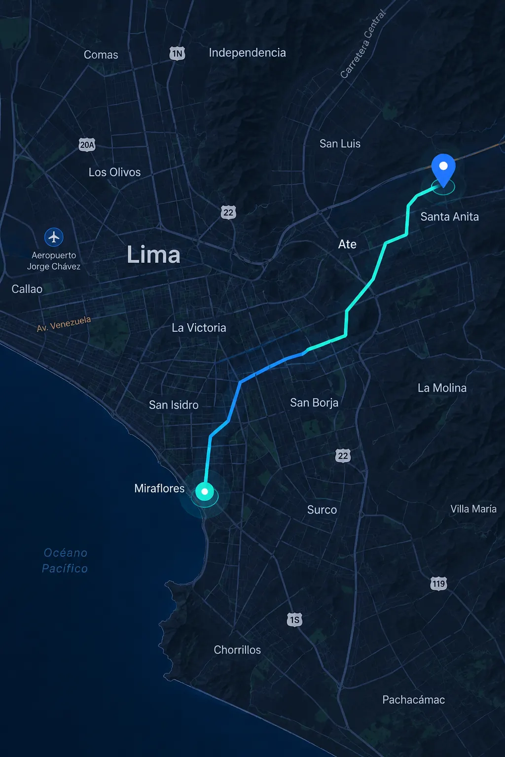 Monitoreo GPS de rutas de transporte de personal en tiempo real